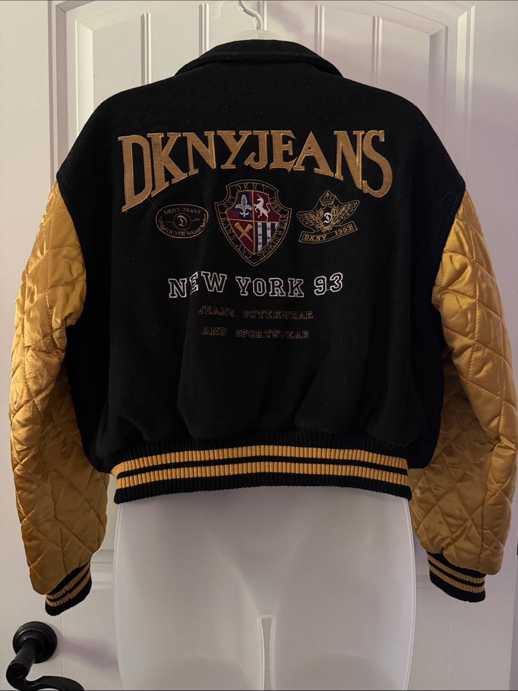 Vintage Dkny Jeans Bomber Varsity Jacket